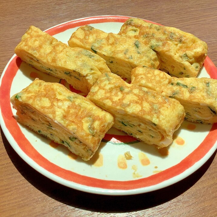 しらすと大葉入り卵焼き